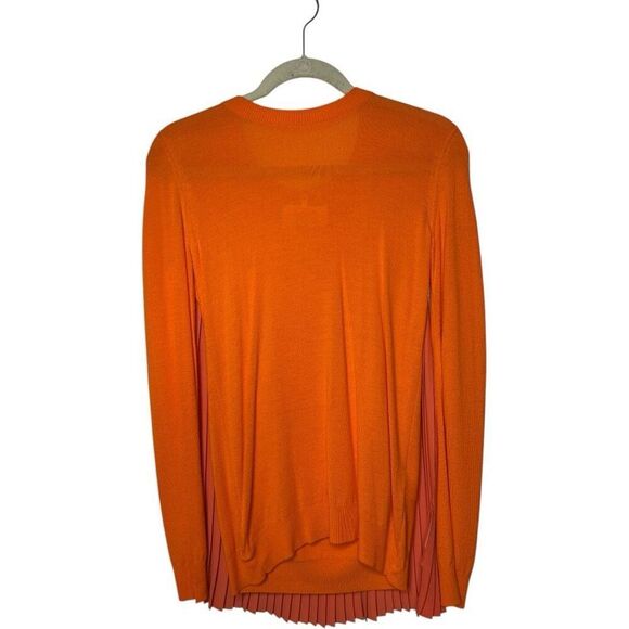 Maison Margiela MM6 Orange Knit Pleated Cape Pullover Sweater Size S Barbie Luxe - Picture 7 of 14